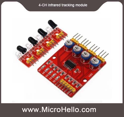 4-ch infrared tracking module line patrol module obstacle avoidance for robot car