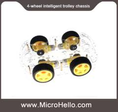 Intelligent trolley chassis 4WD 4-wheel drive strong magnetic motor