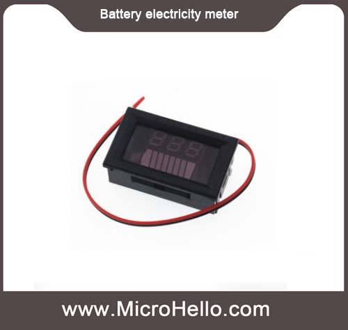 Battery electricity meter display DC lithium battery voltage for 12/24/48/60V Battery