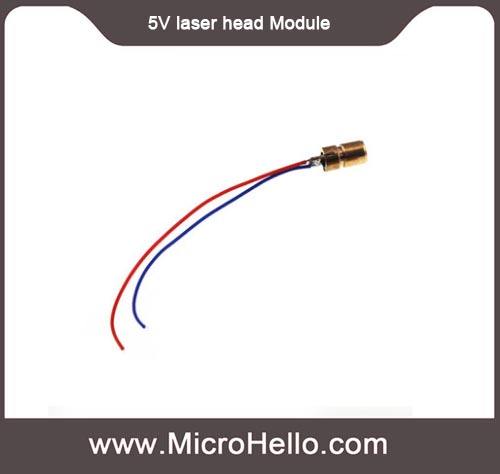 5V adjustable laser tube laser head 6mm