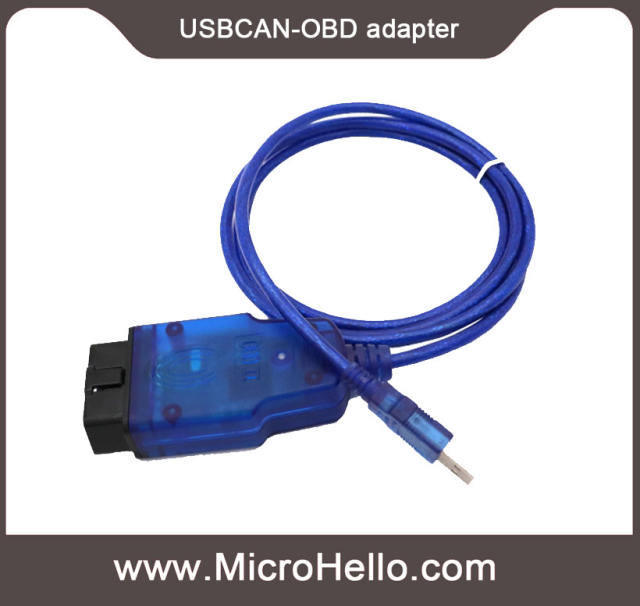 USBCAN-OBD adapter CAN-Bus Analysis of Vehicle Fault Diagnosis ECU data simulation Listen all CAN-Bus communication