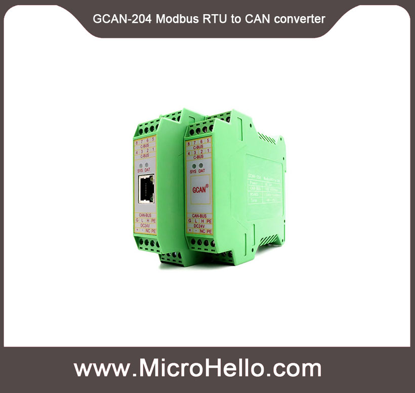 GCAN-204 Modbus RTU to CAN converter - CAN Bus Gateway