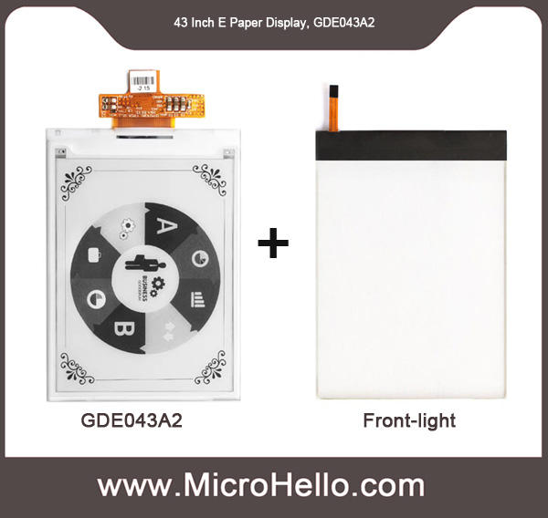 GDE043A2, 4.3 inch e-paper display for e-reader parallel interface 800x600