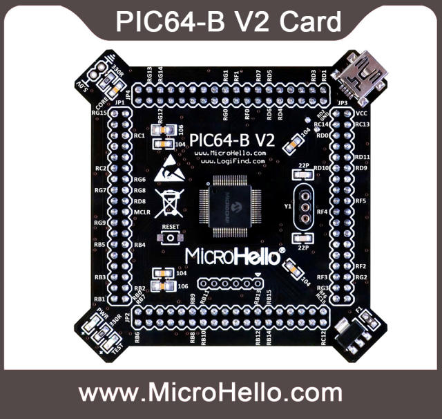 PIC64-B V2 MCU Card for openPIC Pro PIC Development Board small system