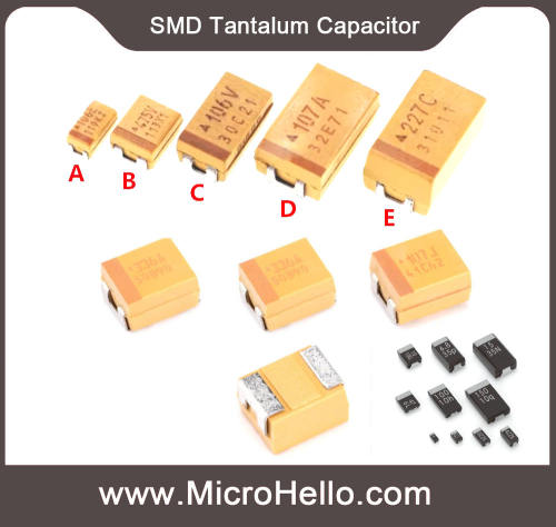 10pcs SMD Tantalum Capacitor