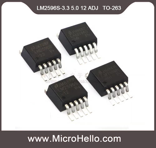 10pcs LM2596SX LM2596S-3.3 LM2596S-5.0 LM2596S-12 LM2596S-ADJ TO-263 Switching Voltage Regulators