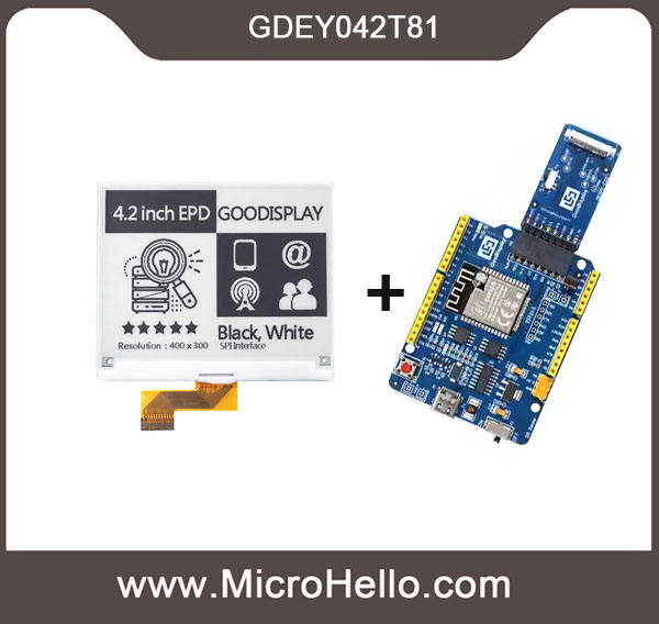 GDEY042T81 4.2 inch e-ink display high rate refresh 400x300 SPI