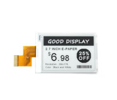 GDEY027T91,2.7 inch E-Paper Display Arduino E-Ink Screen Display 264x176 SPI