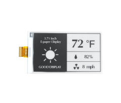 GDEY037T03 3.7 inch E-Paper Display Arduino  E-ink Screen 416x240 Pixels Fast Update Black and White