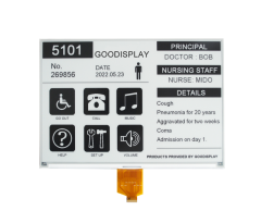 GDEM102T91 10.2 inch e-Paper display E-ink Resolution 960x640 SPI black white