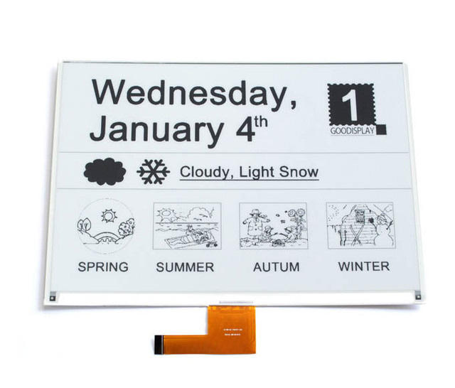 GDEY116T91 11.6 inch e-paper display e-ink display epaper screen module SPI 960x640 black white Large size