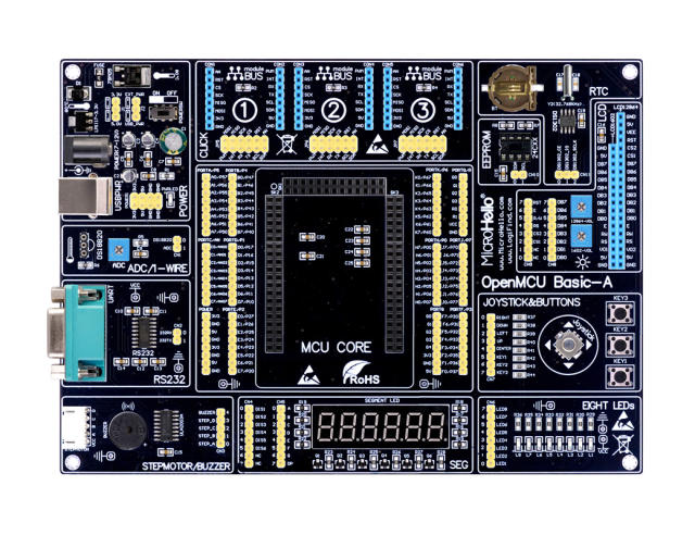 CARD64-PIC-A card PIC development board for OpenMCU Basic-A motherboard