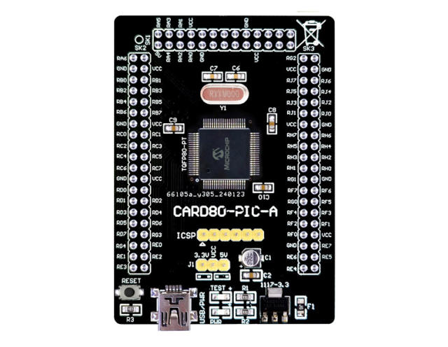 CARD80-PIC-A card PIC development board for OpenMCU Basic-A motherboard