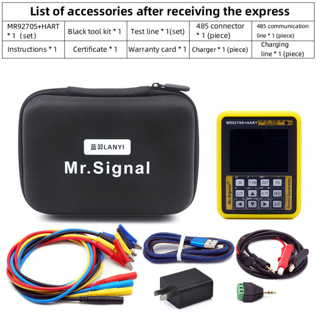 MR9270S+HART Multi-function signal generator 4-20mA/0-24V with HART protocol signal input and output mA/V/mV/Hz/ohm/RTD/various TC signals High quality tools foron-site commissioning