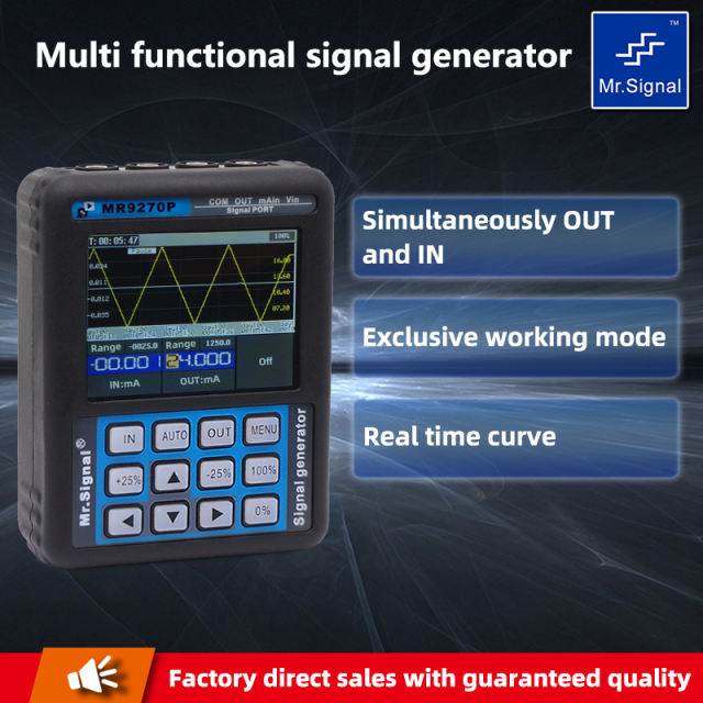 MR9270P 4-20mA signal generator valve debugging locator transmitter 24V power supply portable handheld controller