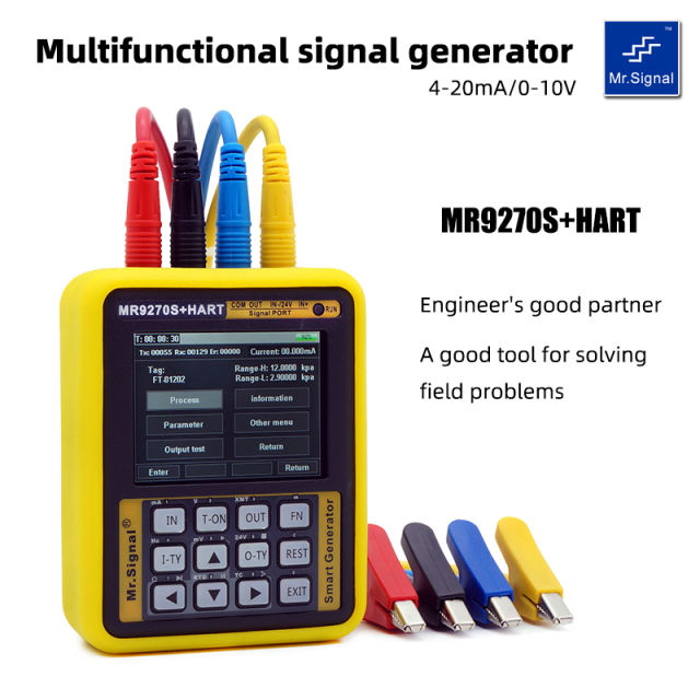 MR9270S+HART Multi-function signal generator 4-20mA/0-24V with HART protocol signal input and output mA/V/mV/Hz/ohm/RTD/various TC signals High quality tools foron-site commissioning
