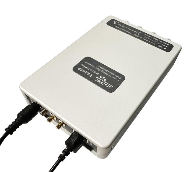 E2445 High Performance Vibration Acoustic Data Acquisition 24Bit 4-channel Synchronous 576Ksps IEPE Ethernet LAN