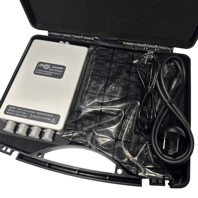 E2445 High Performance Vibration Acoustic Data Acquisition 24Bit 4-channel Synchronous 576Ksps IEPE Ethernet LAN