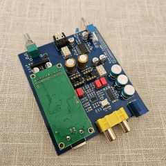 Rodrain U1 desktop USB decoder DAC headphone amplifier ES9038 sound card supports 384K DSD512 decoding with built-in TPA6120 headphone amplifier