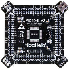 Half-empty PIC MCU Card for openPIC Pro Development Board supports PIC16F PIC18F dsPIC30 dsPIC33 PIC24 PIC32 microcontrollers
