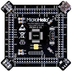 Half-empty PIC MCU Card for openPIC Pro Development Board supports PIC16F PIC18F dsPIC30 dsPIC33 PIC24 PIC32 microcontrollers