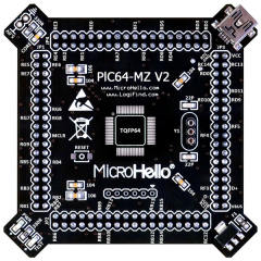 Half-empty PIC MCU Card for openPIC Pro Development Board supports PIC16F PIC18F dsPIC30 dsPIC33 PIC24 PIC32 microcontrollers