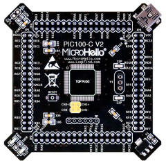 Half-empty PIC MCU Card for openPIC Pro Development Board supports PIC16F PIC18F dsPIC30 dsPIC33 PIC24 PIC32 microcontrollers