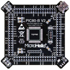 Half-empty PIC MCU Card for openPIC Pro Development Board supports PIC16F PIC18F dsPIC30 dsPIC33 PIC24 PIC32 microcontrollers