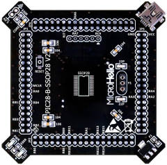 Half-empty PIC MCU Card for openPIC Pro Development Board supports PIC16F PIC18F dsPIC30 dsPIC33 PIC24 PIC32 microcontrollers