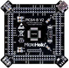 Half-empty PIC MCU Card for openPIC Pro Development Board supports PIC16F PIC18F dsPIC30 dsPIC33 PIC24 PIC32 microcontrollers