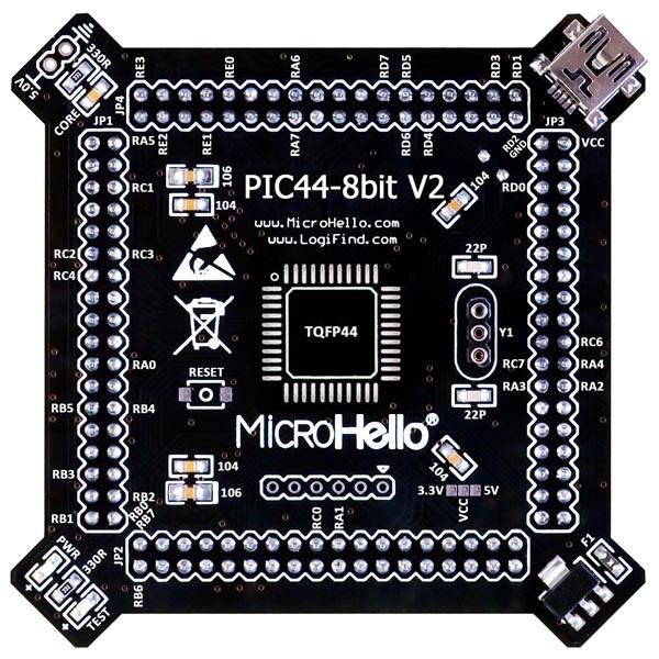 Half-empty PIC MCU Card for openPIC Pro Development Board supports PIC16F PIC18F dsPIC30 dsPIC33 PIC24 PIC32 microcontrollers