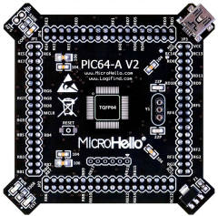 Half-empty PIC MCU Card for openPIC Pro Development Board supports PIC16F PIC18F dsPIC30 dsPIC33 PIC24 PIC32 microcontrollers
