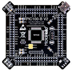 Half-empty PIC MCU Card for openPIC Pro Development Board supports PIC16F PIC18F dsPIC30 dsPIC33 PIC24 PIC32 microcontrollers