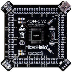 Half-empty PIC MCU Card for openPIC Pro Development Board supports PIC16F PIC18F dsPIC30 dsPIC33 PIC24 PIC32 microcontrollers