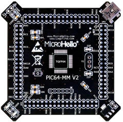 Half-empty PIC MCU Card for openPIC Pro Development Board supports PIC16F PIC18F dsPIC30 dsPIC33 PIC24 PIC32 microcontrollers