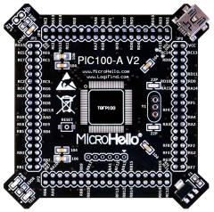 Half-empty PIC MCU Card for openPIC Pro Development Board supports PIC16F PIC18F dsPIC30 dsPIC33 PIC24 PIC32 microcontrollers