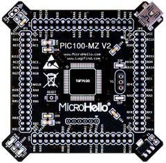 Half-empty PIC MCU Card for openPIC Pro Development Board supports PIC16F PIC18F dsPIC30 dsPIC33 PIC24 PIC32 microcontrollers