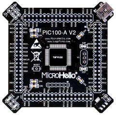 Half-empty PIC MCU Card for openPIC Pro Development Board supports PIC16F PIC18F dsPIC30 dsPIC33 PIC24 PIC32 microcontrollers