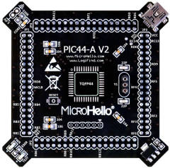 Half-empty PIC MCU Card for openPIC Pro Development Board supports PIC16F PIC18F dsPIC30 dsPIC33 PIC24 PIC32 microcontrollers