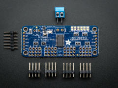 PCA9685PW module 16 channel servo controller, I2C control, 12 bit PWM, can control up to 992 servo motors after cascading