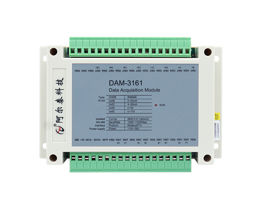 DAM-3161 16-channel 12-bit analog output module Voltage/Current Output ...