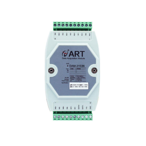 DAM-3153/N 8-channel differential high voltage or high current acquisition module with customizable acquisition range up to 10A and 100V 16/24bit ADC supports RS485 bus with standard ModbusRTU protocol