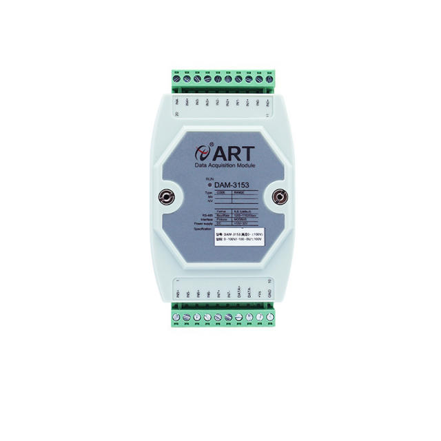 DAM-3153/N 8-channel differential high voltage or high current acquisition module with customizable acquisition range up to 10A and 100V 16/24bit ADC supports RS485 bus with standard ModbusRTU protocol
