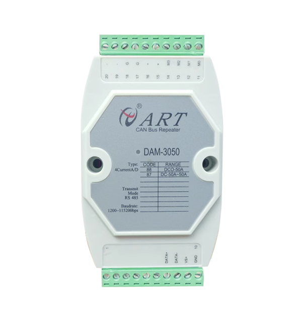 DAM-3153/N 8-channel differential high voltage or high current acquisition module with customizable acquisition range up to 10A and 100V 16/24bit ADC supports RS485 bus with standard ModbusRTU protocol