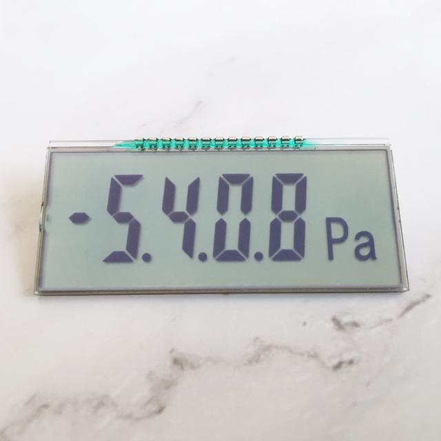 QYF05408 FSTN segment LCD screen with 4-digit segment code LCD display with pressure symbol