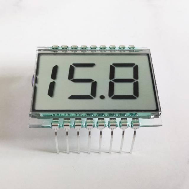 QYT31697 2-digit segment LCD display with wide temperature and viewing angle