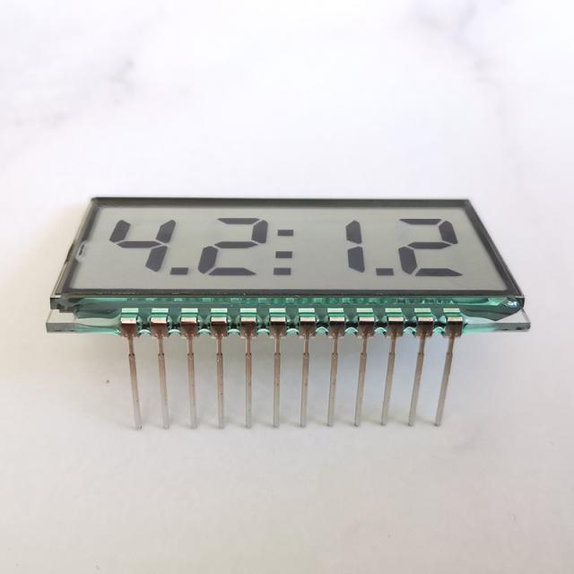 GDC04212 40 degree ultra wide temperature range LCD screen 4-bit segment LCD display screen