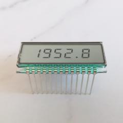 QYT19528 TN segment LCD screen small size 5-digit wide temperature range LCD screen can be driven by HT1621