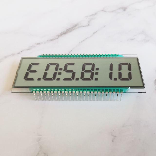 EDS810 segment LCD 6-digit wide temperature static drive LCD segment code screen instrument display screen