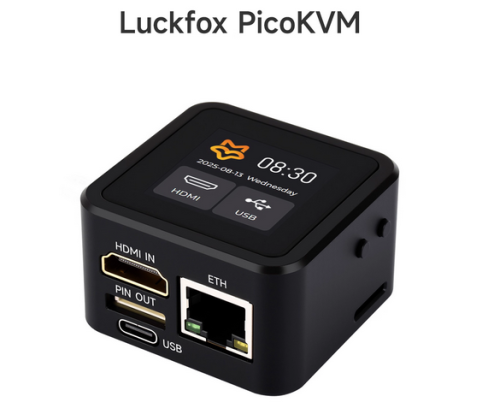 Luckfox PicoKVM remote control server remote installation HDMI operation and maintenance artifact HID control with network port